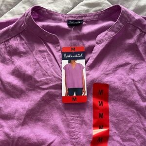 Splendid Purple Short Sleeve Top